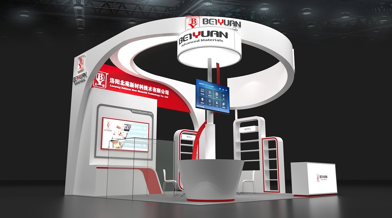 洛陽北苑新材料展臺設計搭建案例分析